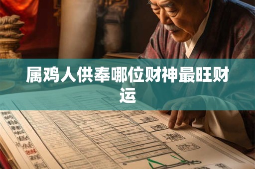 属鸡人供奉哪位财神最旺财运