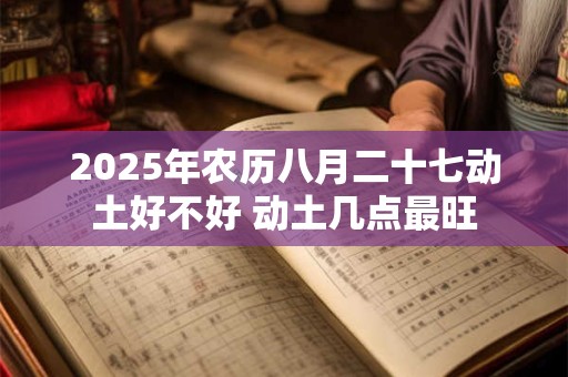 2025年农历八月二十七动土好不好 动土几点最旺
