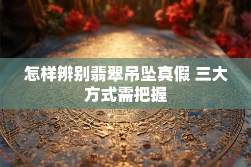 怎样辨别翡翠吊坠真假 三大方式需把握