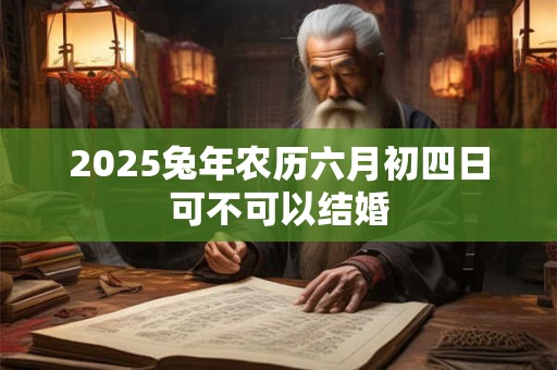 2026兔年农历六月初四日可不可以结婚 2026兔年农历六月初四日可不可以结婚