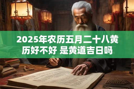 2025年农历五月二十八黄历好不好 是黄道吉日吗