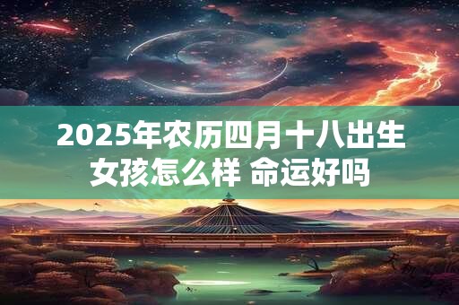 2025年农历四月十八出生女孩怎么样 命运好吗