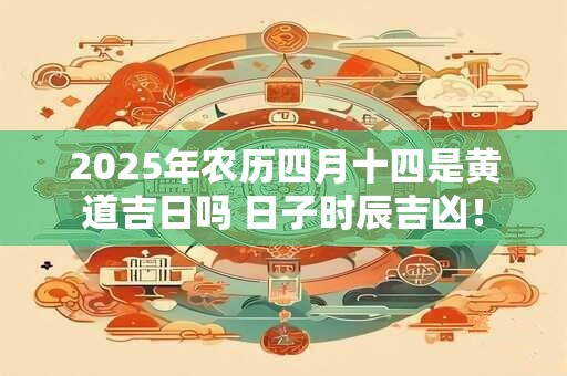2025年农历四月十四是黄道吉日吗 日子时辰吉凶！
