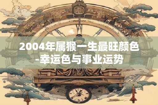 2004年属猴一生最旺颜色-幸运色与事业运势