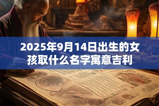 2025年9月14日出生的女孩取什么名字寓意吉利 2025年9月14日出生的女孩取什么名字寓意吉利