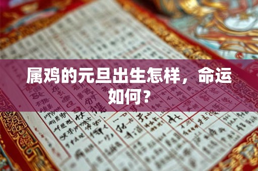 属鸡的元旦出生怎样，命运如何？