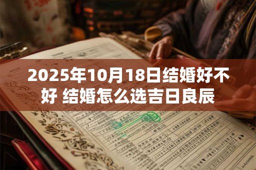 2025年10月18日结婚好不好 结婚怎么选吉日良辰
