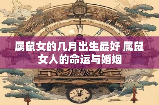 属鼠女的几月出生最好 属鼠女人的命运与婚姻