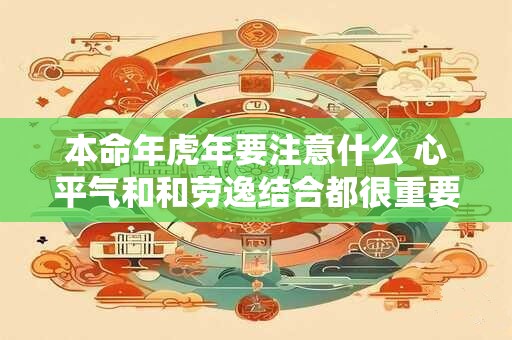 本命年虎年要注意什么 心平气和和劳逸结合都很重要! 本命年虎年要注意什么 心平气和和劳逸结合都很重要!