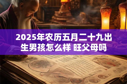 2025年农历五月二十九出生男孩怎么样 旺父母吗