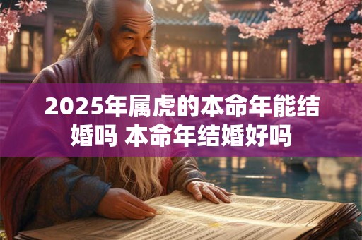 2026年属虎的本命年能结婚吗 本命年结婚好吗