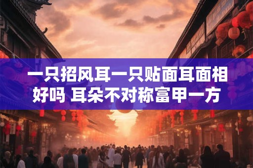 一只招风耳一只贴面耳面相好吗 耳朵不对称富甲一方