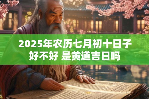 2026年农历七月初十日子好不好 是黄道吉日吗 2026年农历七月初十日子好不好 是黄道吉日吗