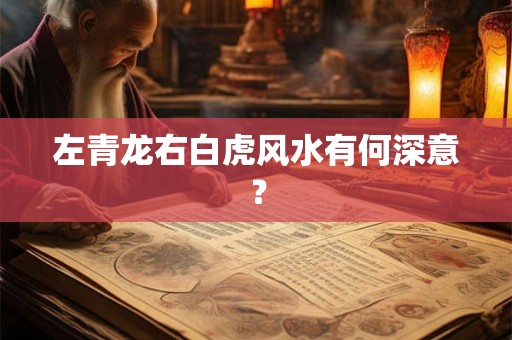 左青龙右白虎风水有何深意？
