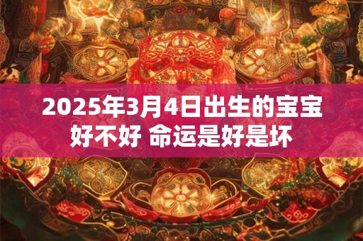 2025年3月4日出生的宝宝好不好 命运是好是坏 2025年3月4日出生的宝宝好不好 命运是好是坏
