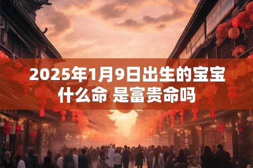 2026年1月9日出生的宝宝什么命 是富贵命吗 2026年1月9日出生的宝宝什么命 是富贵命吗
