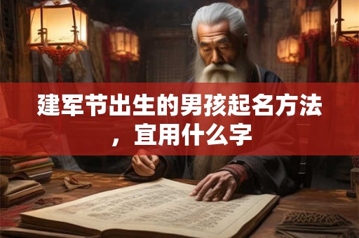 建军节出生的男孩起名方法，宜用什么字