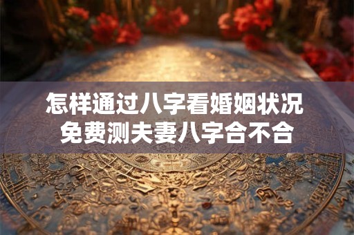 怎样通过八字看婚姻状况 免费测夫妻八字合不合 怎样通过八字看婚姻状况 免费测夫妻八字合不合