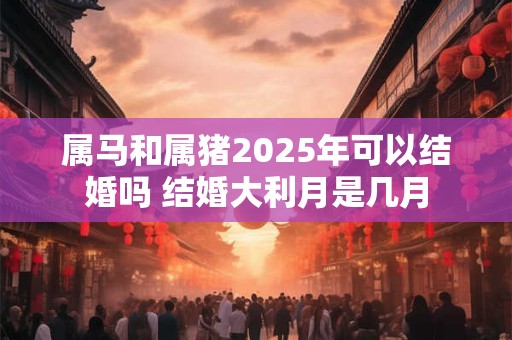 属马和属猪2026年可以结婚吗 结婚大利月是几月 属马和属猪2026年可以结婚吗 结婚大利月是几月