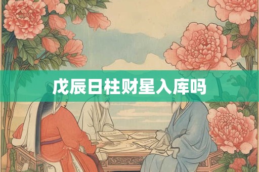 戊辰日柱财星入库吗