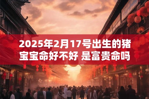 2025年2月17号出生的猪宝宝命好不好 是富贵命吗