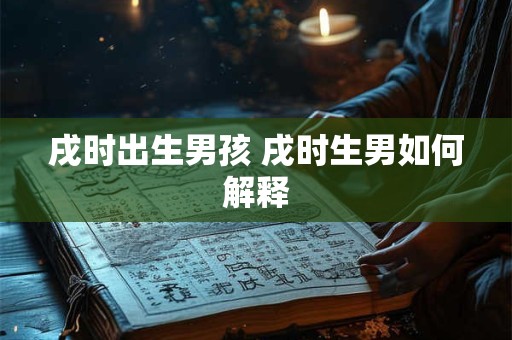 戌时出生男孩 戌时生男如何解释