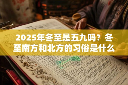 2025年冬至是五九吗？冬至南方和北方的习俗是什么？