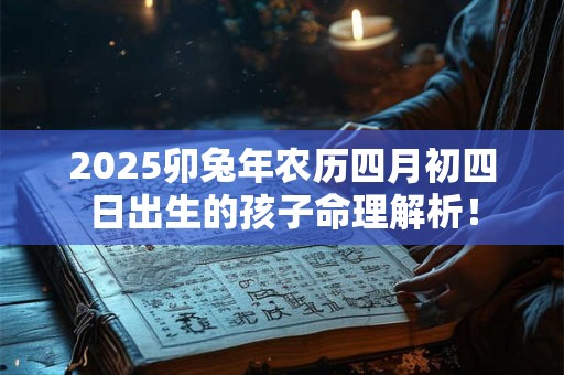 2025卯兔年农历四月初四日出生的孩子命理解析！
