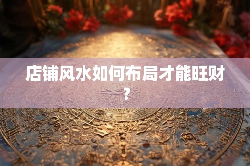 店铺风水如何布局才能旺财？