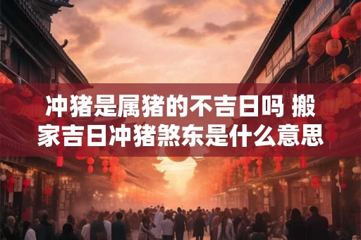 冲猪是属猪的不吉日吗 搬家吉日冲猪煞东是什么意思