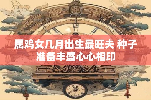 属鸡女几月出生最旺夫 种子准备丰盛心心相印