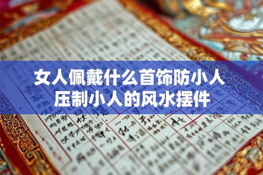 女人佩戴什么首饰防小人 压制小人的风水摆件 女人佩戴什么首饰防小人 压制小人的风水摆件