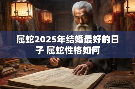 属蛇2025年结婚最好的日子 属蛇性格如何 属蛇2025年结婚最好的日子 属蛇性格如何