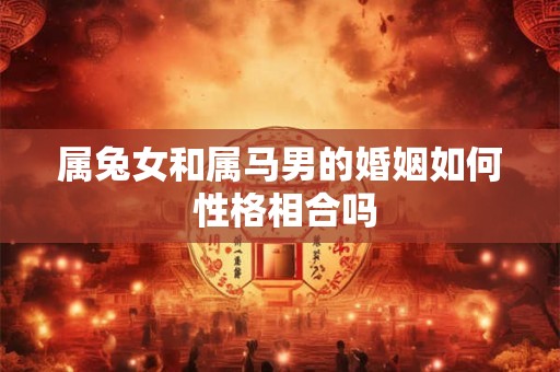属兔女和属马男的婚姻如何 性格相合吗