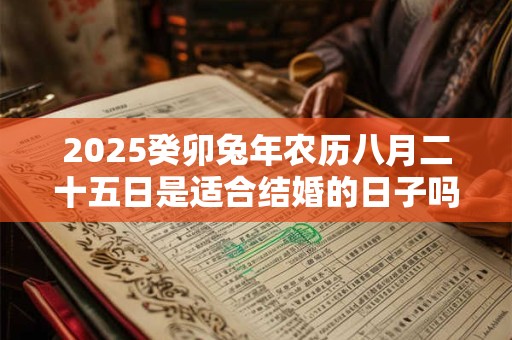 2025癸卯兔年农历八月二十五日是适合结婚的日子吗