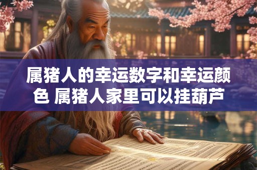 属猪人的幸运数字和幸运颜色 属猪人家里可以挂葫芦吗