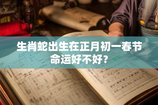 生肖蛇出生在正月初一春节命运好不好？