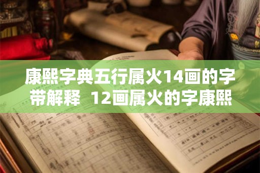 康熙字典五行属火14画的字带解释  12画属火的字康熙字典
