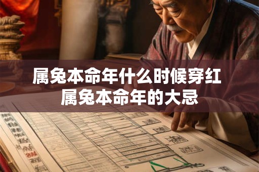 属兔本命年什么时候穿红 属兔本命年的大忌 属兔本命年什么时候穿红 属兔本命年的大忌
