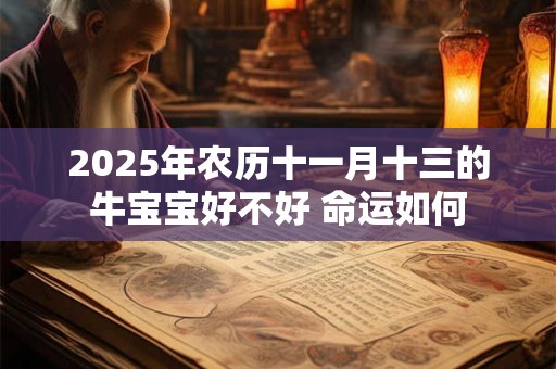 2025年农历十一月十三的牛宝宝好不好 命运如何