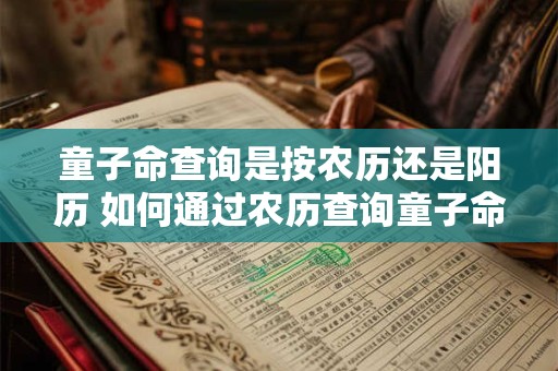 童子命查询是按农历还是阳历 如何通过农历查询童子命