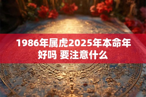1986年属虎2026年本命年好吗 要注意什么