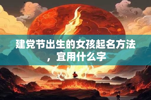 建党节出生的女孩起名方法，宜用什么字