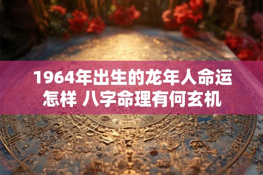 1964年出生的龙年人命运怎样 八字命理有何玄机
