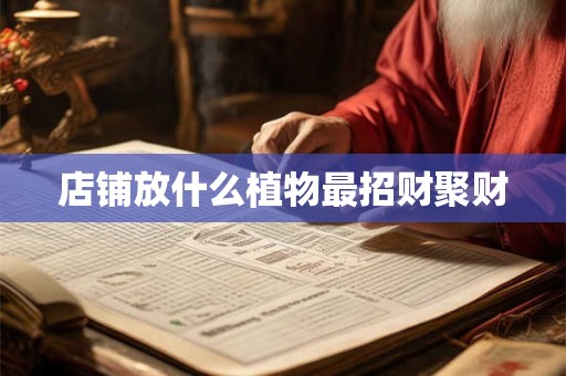店铺放什么植物最招财聚财