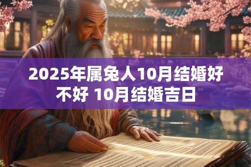 2025年属兔人10月结婚好不好 10月结婚吉日