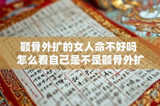 颧骨外扩的女人命不好吗 怎么看自己是不是颧骨外扩