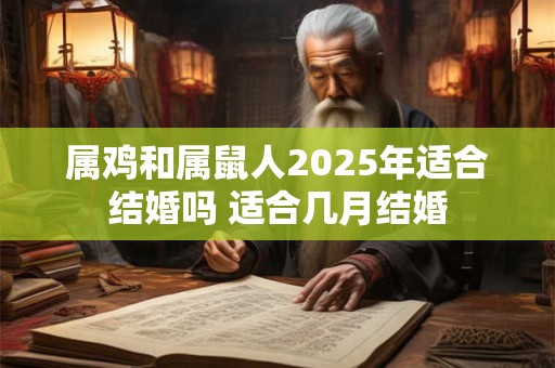 属鸡和属鼠人2025年适合结婚吗 适合几月结婚