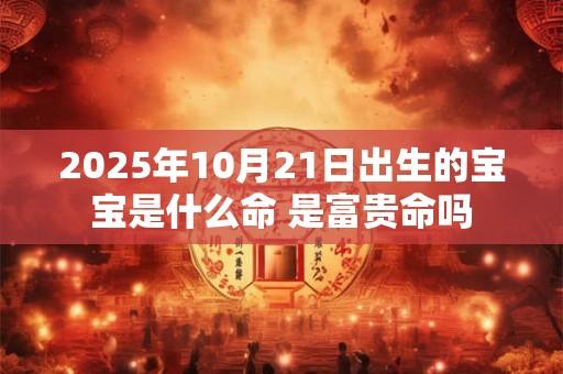 2026年10月21日出生的宝宝是什么命 是富贵命吗