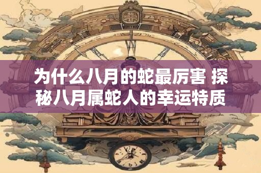 为什么八月的蛇最厉害 探秘八月属蛇人的幸运特质